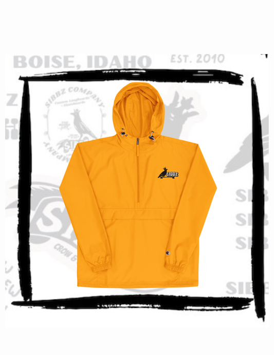 SIBBZ X CHAMPION COLLAB BUBBLE LOGO WINDBREAKER JACKET MUSTARD UNISEX