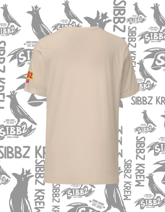 SIBBZ Bubble Logo Tee Tan + Pink + Gold 2026 Limited Edition