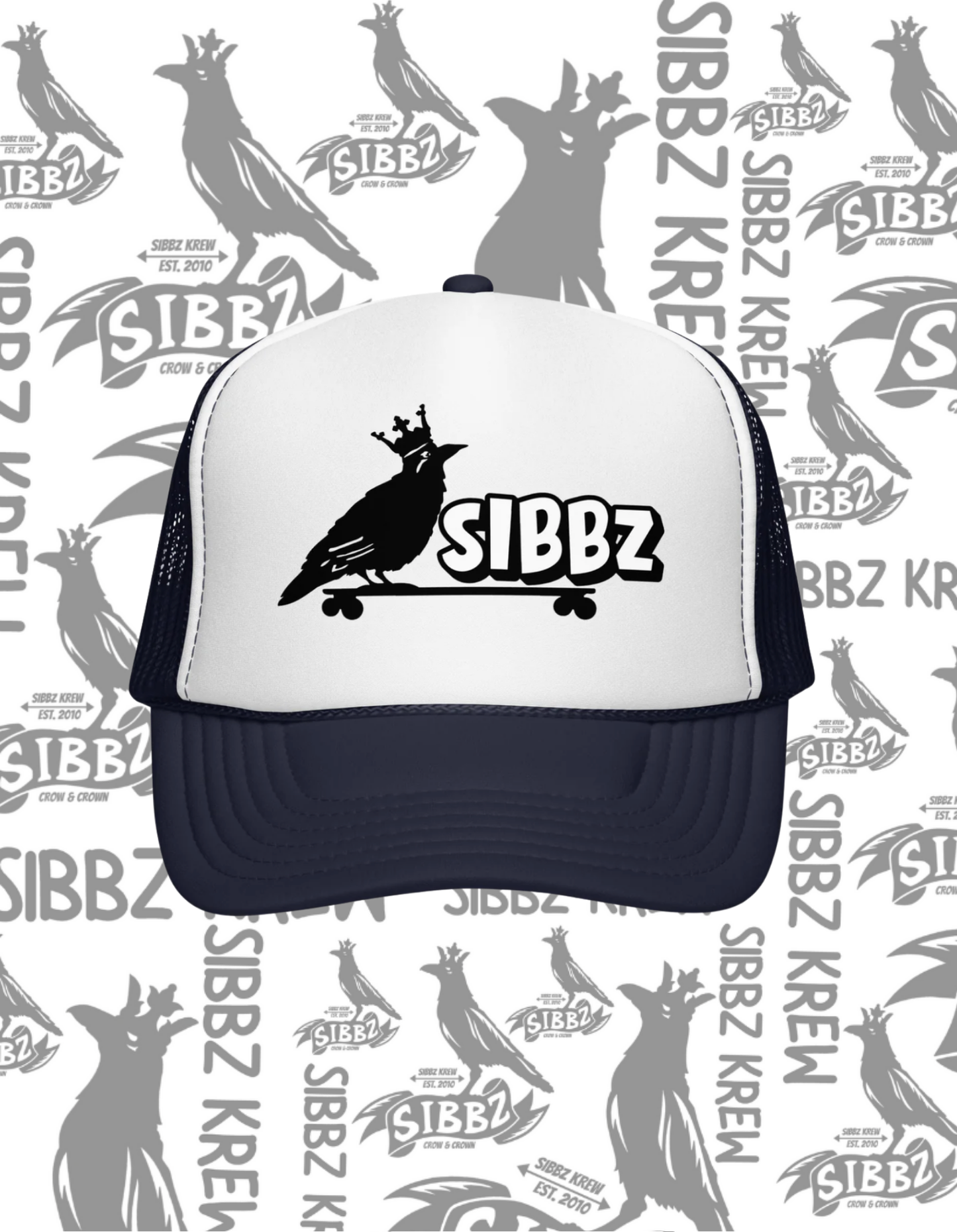SIBBZ CROW AND CROWN FOAM TRUCKER 11 Different Colors