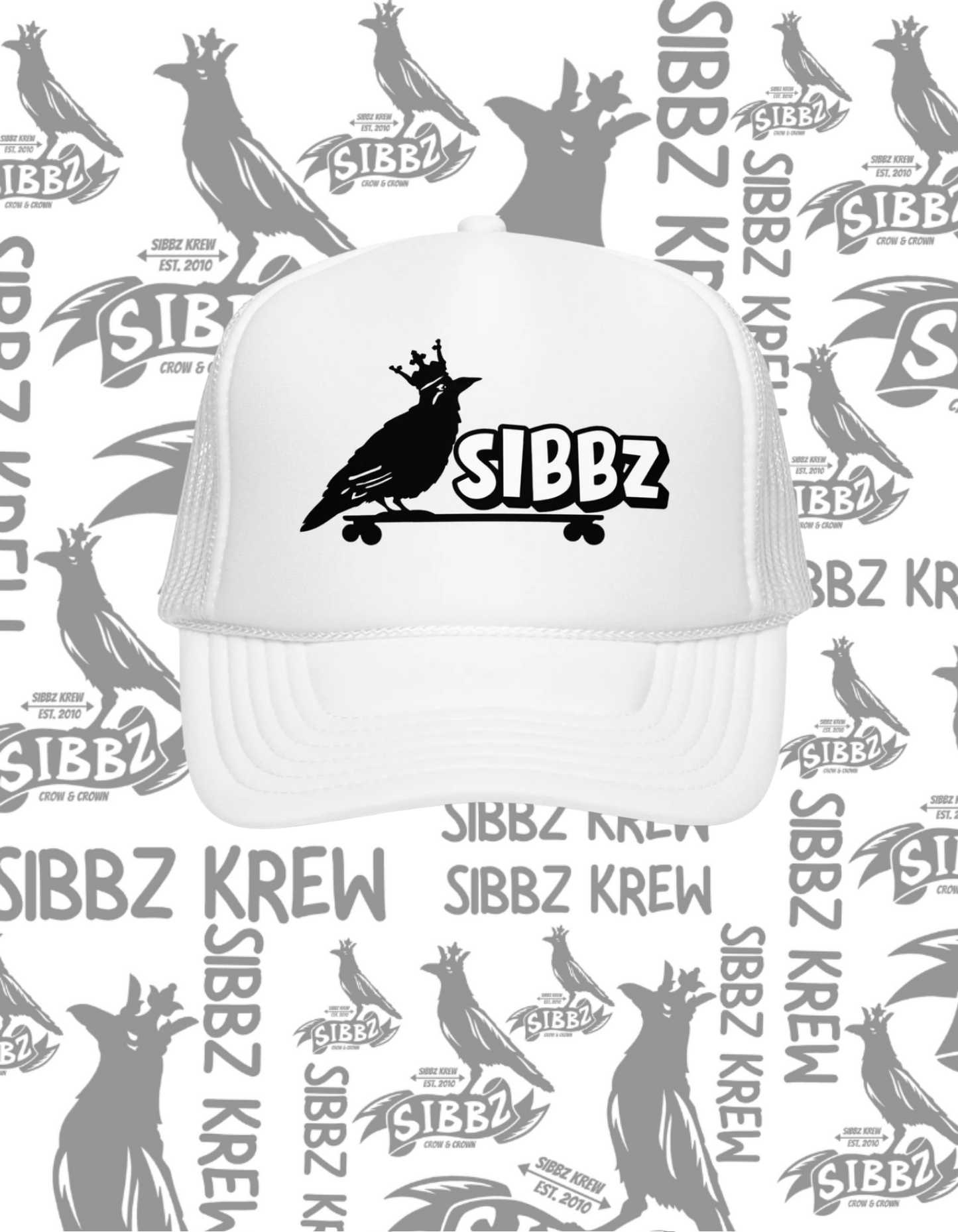 SIBBZ CROW AND CROWN FOAM TRUCKER 11 Different Colors