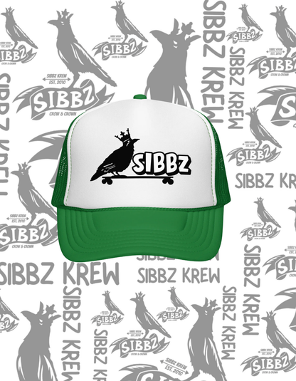 SIBBZ CROW AND CROWN FOAM TRUCKER 11 Different Colors
