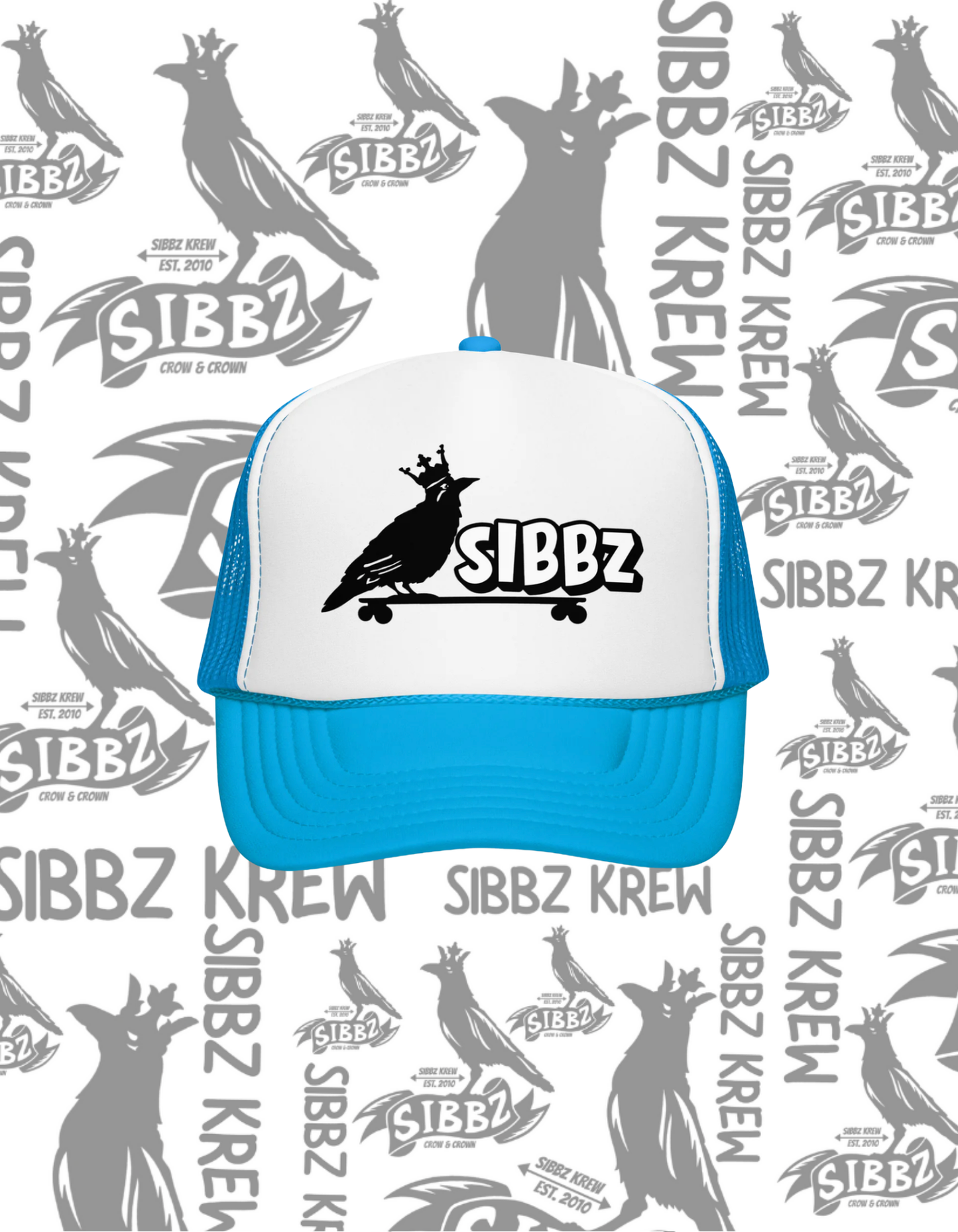 SIBBZ CROW AND CROWN FOAM TRUCKER 11 Different Colors