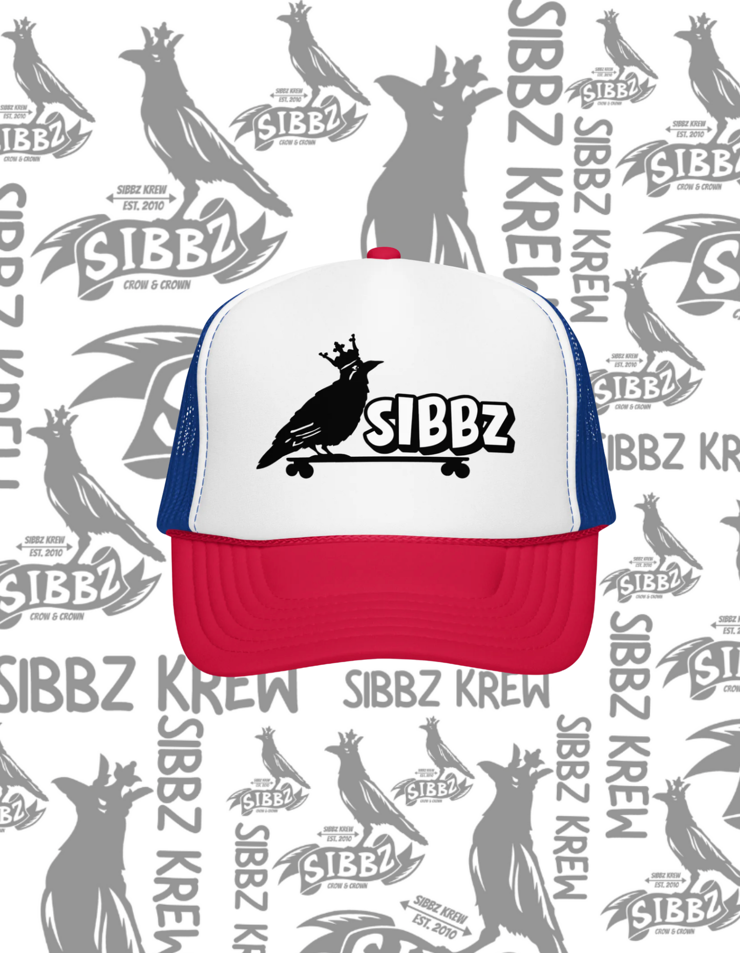 SIBBZ CROW AND CROWN FOAM TRUCKER 11 Different Colors