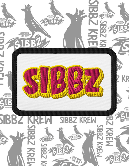 SIBBZ Bubble Logo Embroidered Patch 2026