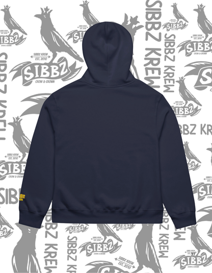 SIBBZ Bubble Logo Embroidery Hoodie  2026 Navy/Tan/Gold