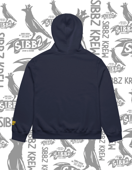 SIBBZ Bubble Logo Embroidery Hoodie  2026 Navy/Tan/Gold