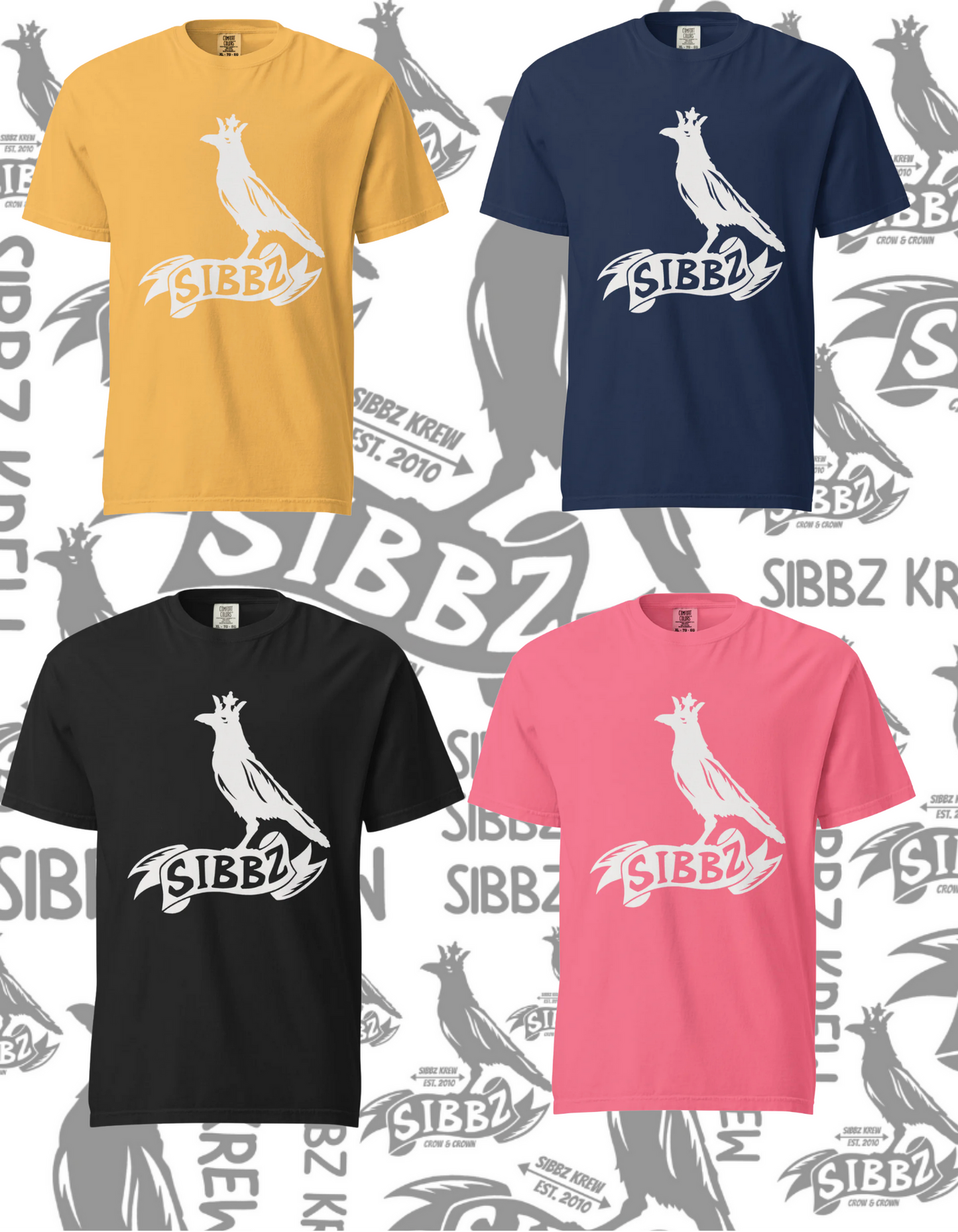 SIBBZ CROW AND CROWN TEE