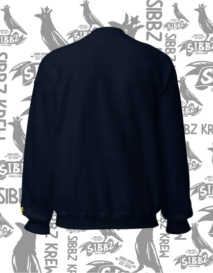 SIBBZ  Crew Neck Bubble  Logo Embroidered 2026 Navy+Tan+Gold