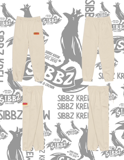 SIBBZ Bubble Logo Heavyweight Sweats Tan/Pink/Gold 2026