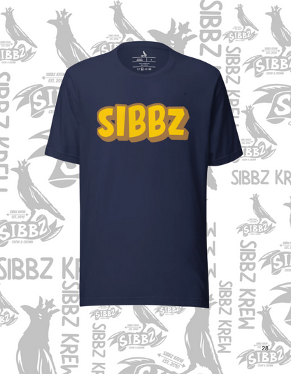 SIBBZ 2026 Tee Navy/Gold/Tan Logo