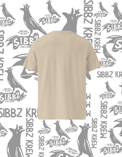 SIBBZ ORGANIC CROW AND CROWN TEE COLOR: DUST