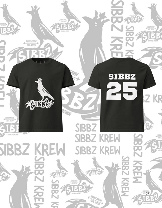 SIBBZ Classic Crow and Crown OVERSIZED Tee