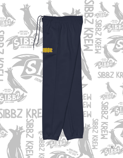 SIBBZ Navy 2026 Heavyweight Sweatpants Embroidered  Logo