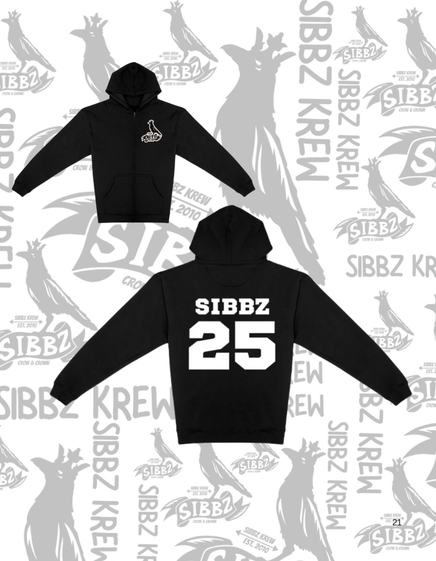 SIBBZ Krew 25 Zip Hoodie