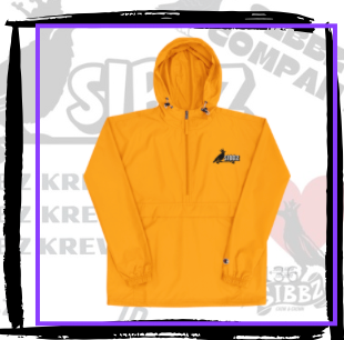 SIBBZ X CHAMPION COLLAB  BUBBLE LOGO WINDBREAKER JACKET MUSTARD UNISEX
